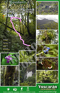 sendero El Quetzal yuscaran